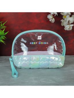 NFI Essentials - Blue Makeup Pouch for Women