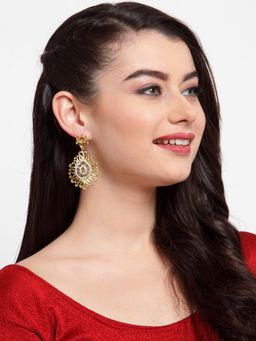 Anika's Creations - Elegant Golden Dangle Earrings