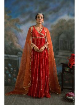 MEESA - Mastani Angarkha Kurta With Dupatta (Set of 2)