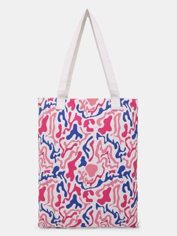 VERO MODA - Women Abstract print Multi-Color Tote Bag