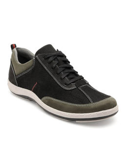 ERGON - Quentin EQ-01 Men Casual Black & Khaki Sneakers