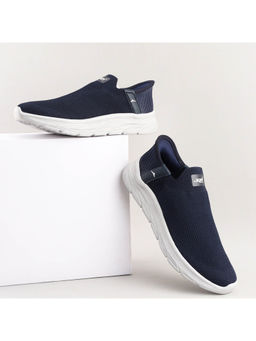 JQR - ZAPATOS-09 Navy Blue Men Walking Shoes