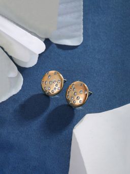 Designs & You - Anti Tarnish Round Shape Stone Studded Studs