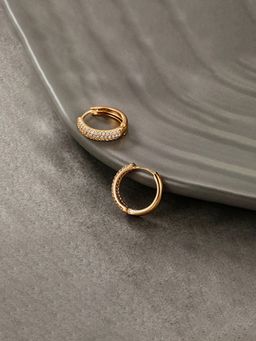 Designs & You - Anti Tarnish Stone Studded Hoops