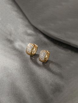 Designs & You - Anti Tarnish Stone Studded Contemporary Hoops