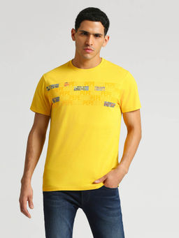 Pepe Jeans - Yellow Vasco Brand Carrier Printed T-Shirt
