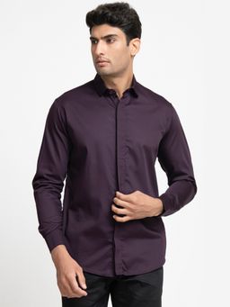 HILO DESIGN - Purple Amethyst Cotton Shirt