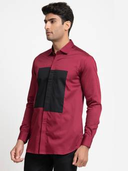 HILO DESIGN - Red Marior Cotton Shirt
