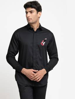 HILO DESIGN - Black Melodorn Cotton Shirt