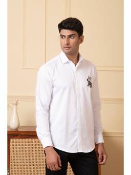 HILO DESIGN - White Warren Cotton Shirt