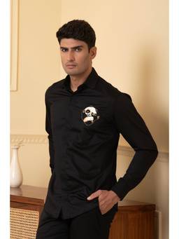 HILO DESIGN - Black Pandorable Cotton Shirt