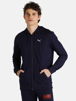 Puma - Back Graphic Navy Sweat Jacket FZ