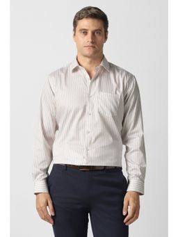 Van Heusen - Men Multi-Color Stripe Full Sleeves Formal Shirt