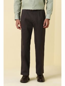 Allen Solly - Men Brown Solid Casual Trouser