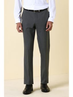 Allen Solly - Men Grey Solid Formal Trouser