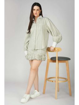 The Clothing Factory - Green Striped Shirt