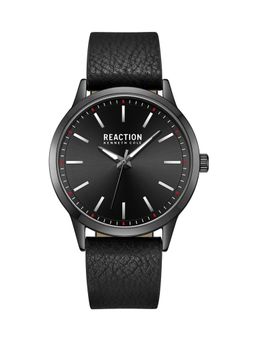 Reaction Kenneth Cole - 3 Hands Synthetic Leather Strap Watch for Mens - KRWGA9007401