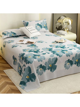 Story@Home - White 190 Tc Bedsheet with Pillow Covers (Queen)