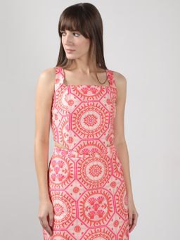 VERO MODA - Pink Printed Crop Top