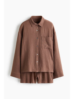 H&M - Women Brown shirt and shorts