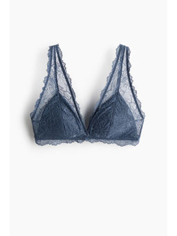 H&M - Women Blue Padded soft lace bralette