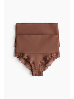 H&M - Women Brown 2-pack Medium Shape Briefs