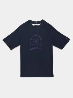 Tommy Hilfiger - Blue Cotton Oversized T-Shirt