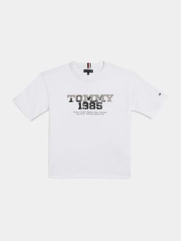 Tommy Hilfiger - White Cotton Relaxed T-Shirt