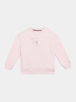 Tommy Hilfiger - Pink Cotton Relaxed Sweatshirt
