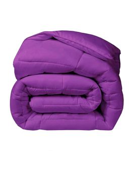 Mush - Satin Comforter for Single Bed, 200 GSM, 400 TC, Purple