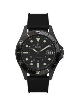 Timex - Navi Round 21mm Black Dial Mechanical Automatic Men Watch - TW2U99900U9
