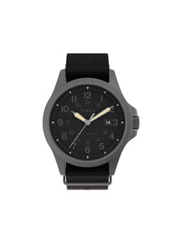 Timex - Men Black Round Stainless Steel Dial Analog Watch- TW2V03800X6 (M)
