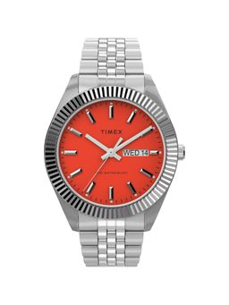 Timex - Men Orange Round Stainless Steel Dial Analog Watch- TW2V17900UJ (M)