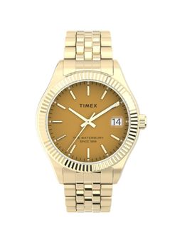 Timex - Women Orange Round Stainless Steel Dial Analog Watch- TW2V31800UJ (M)