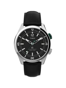 Timex - Men Black Round Stainless Steel Dial Analog Watch- TW2V49800UJ (M)