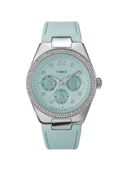 Timex - Women Blue Round Brass Dial Analog Watch- TW2V80400UJ (M)