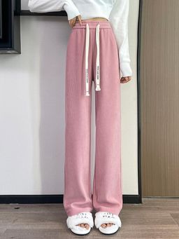 Outzidr - Pink High Rise Regular Trouser