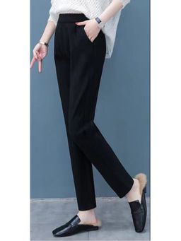 Outzidr - Black Skinny Fit Ankle Pant