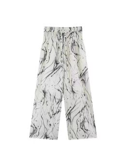 Outzidr - Off White Marble Printed Pant