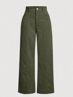 Outzidr - Olive Sidelant Pocket Trouser