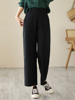 Outzidr - Black Regular Fit Pant