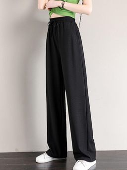 Outzidr - Black Cozy Fit Flared Trouser