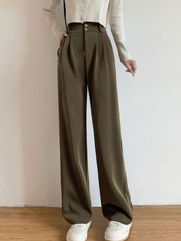 Outzidr - Green Regular Fit Street Style Pant