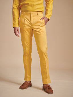 R R Blue - Stylised Mustard Tapered Pant