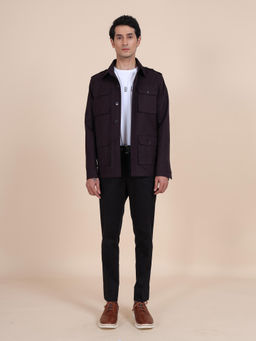 R R Blue - Purple Military Jacket