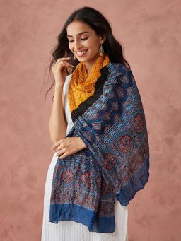 Fabindia - Orange Modal Ajrakh Stole