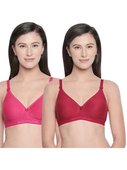 Bodycare - B, C & D Cup Perfect Coverage Bra-Pack Of 2 - Multi-Color