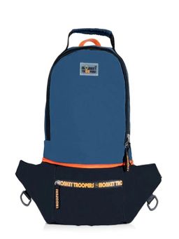 Monkey Troopers - Unisex Convertible Backpack Banger - Black-Navy