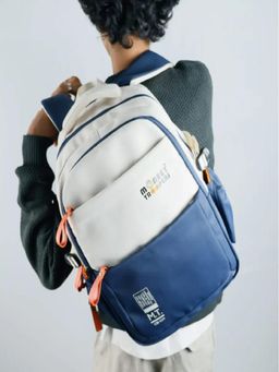 Monkey Troopers - Unisex Laptop Backpack Bouje - White-Navy