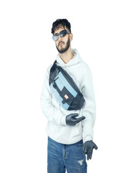 Monkey Troopers - Unisex iPad Crossbody Bag Savage - Black-Blue